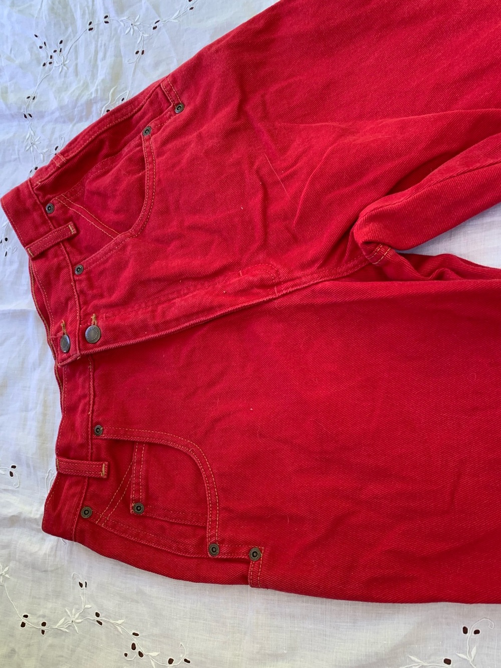 Red Western Style Vintage Wranglers!